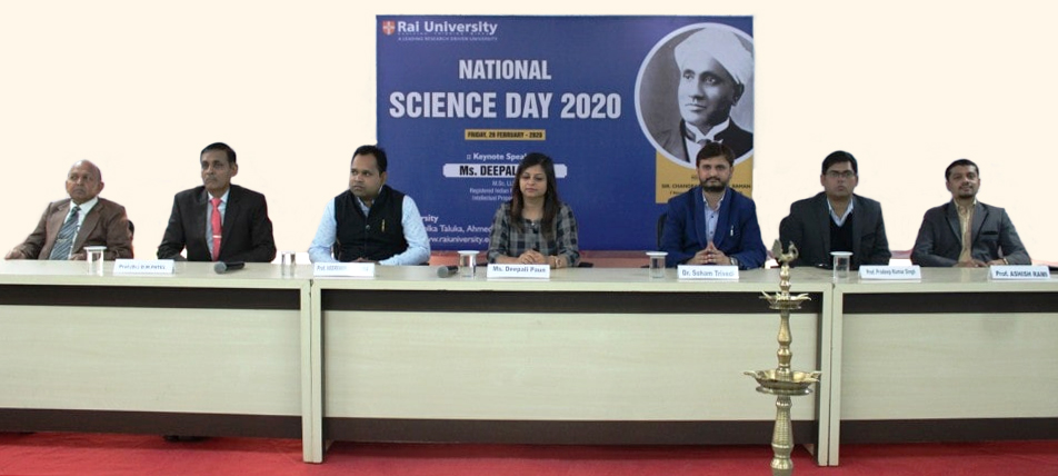 National science day celebration at Rai University on 28th February 2020