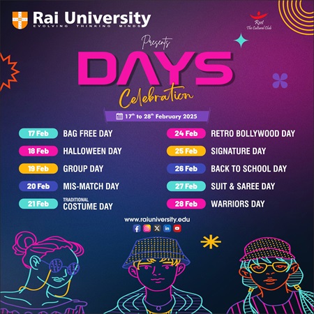 Day's Celebration 2025 on  17<sup>th</sup> - 28<sup>th</sup> February, 2025