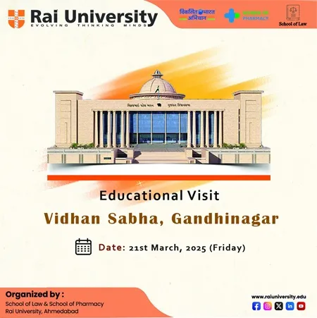 Educational Visit Vidhan Sabha, Gandhinagar on 21<sup>st</sup> March, 2025