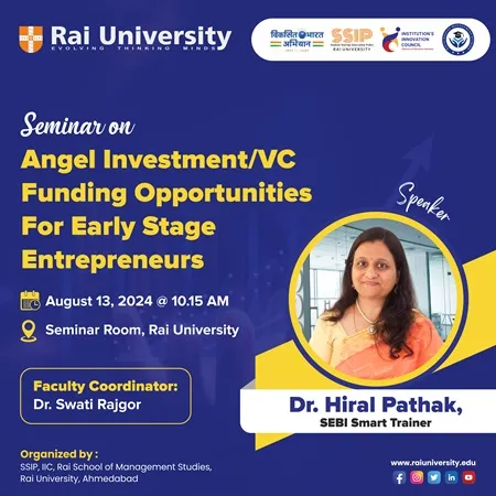 Seminar on Angel Investment/VC Funding Opportunities For Early Stage Entrepreneurs on 13<sup>th</sup> August, 2024
