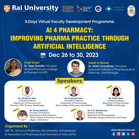 5-Days Virtual Faculty Development Programme on 26<sup>th</sup> to 30<sup>th</sup> December 2023