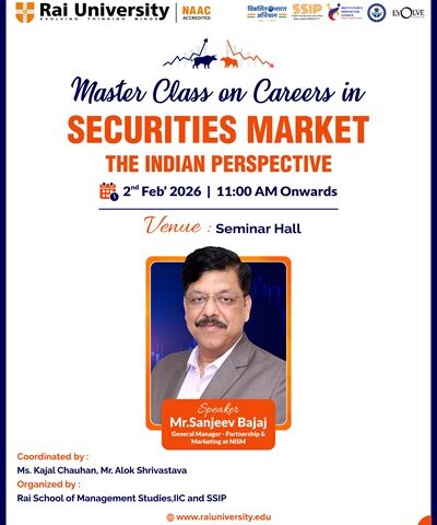Master Class on Careers in SECURITIES MARKET THE INDIAN PERSPECTIVE on 2<sup>nd</sup> feb, 2026